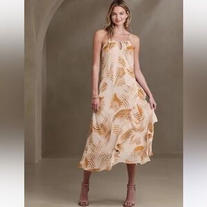 NWT Banana Republic factory ruffle maxi dress size small